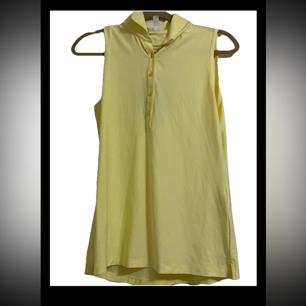 Under Armour Heat Gear Light Yellow Golf Tank Top, Women’s medium, NWT
